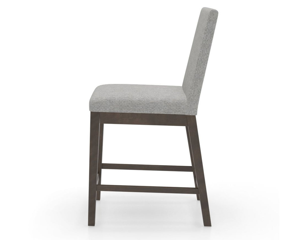 Canadel Sophia Counter Stool in Hazelnut Washed, 7C Fabric, side view