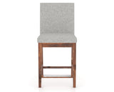 Canadel Champlain Upholstered Counter Stool 8002 in 7C Fabric and 33 Spice Washed, front view