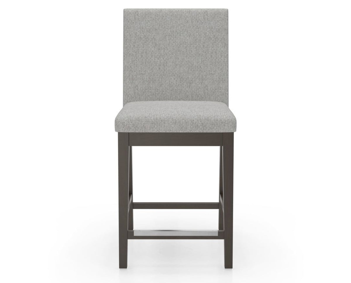 Canadel Sophia Counter Stool in Davy's Grey, 7C Fabric, front view