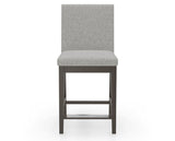 Canadel Sophia Counter Stool in Davy's Grey, 7C Fabric, front view