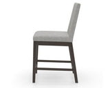 Canadel Sophia Counter Stool in Davy's Grey, 7C Fabric, side view