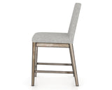 Canadel Champlain Upholstered Counter Stool 8002 in 7C Fabric and 72 Heritage Nature, side view