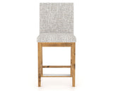 Canadel Champlain Upholstered Counter Stool 8002 in FP Crypton® and 01 Honey Washed, front view