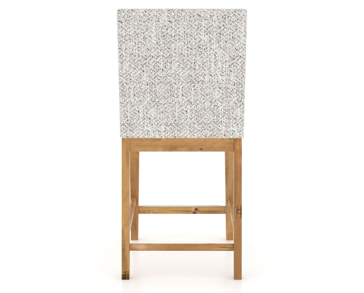 Canadel Champlain Upholstered Counter Stool 8002 in FP Crypton® and 01 Honey Washed, back view