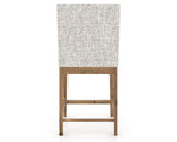 Canadel Champlain Upholstered Counter Stool 8002 in FP Crypton® and 03 Oak Washed, back view