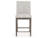 Canadel Champlain Upholstered Counter Stool 8002 in FP Crypton® and 08 Shadow, front view