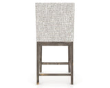 Canadel Champlain Upholstered Counter Stool 8002 in FP Crypton® and 08 Shadow, back view