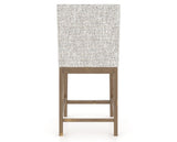 Canadel Champlain Upholstered Counter Stool 8002 in FP Crypton® and 25 Pecan Washed, back view