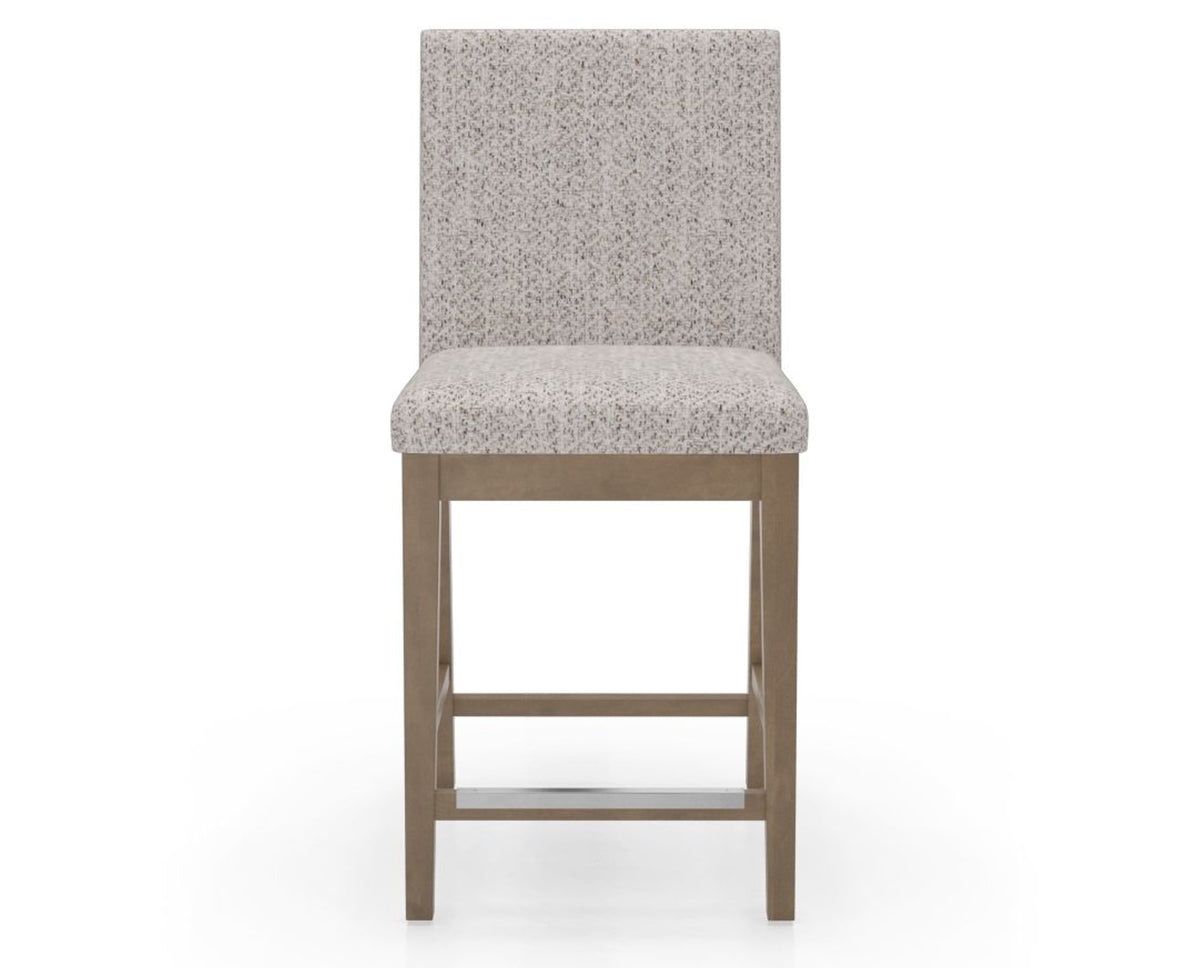 Canadel Sophia Counter Stool in Pecan Washed, FP Crypton®, front view