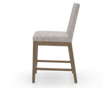 Canadel Sophia Counter Stool in Pecan Washed, FP Crypton®, side view