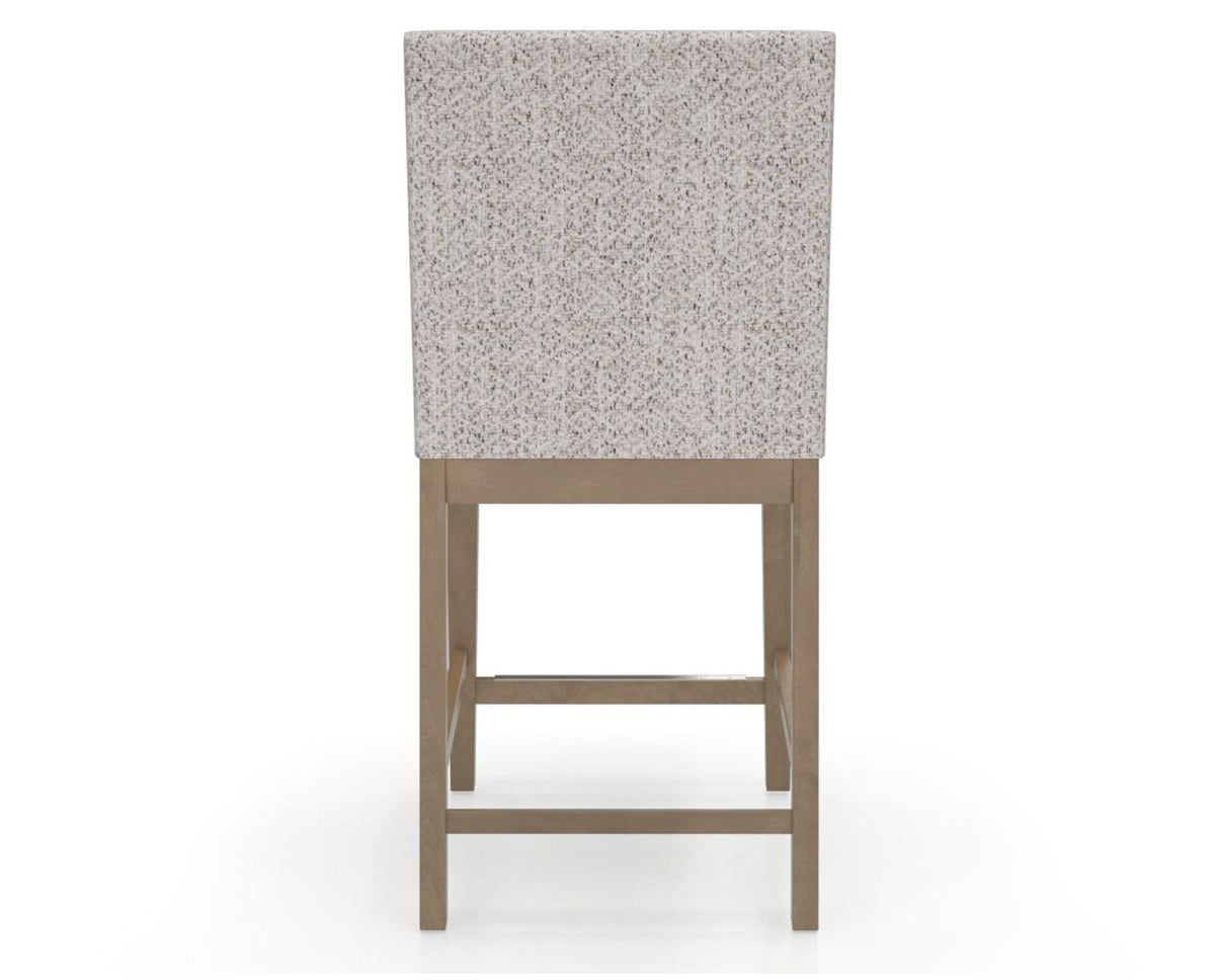 Canadel Sophia Counter Stool in Pecan Washed, FP Crypton®, back view
