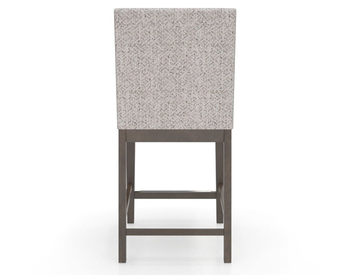 Canadel Sophia Counter Stool in Hazelnut Washed, FP Crypton®, back view
