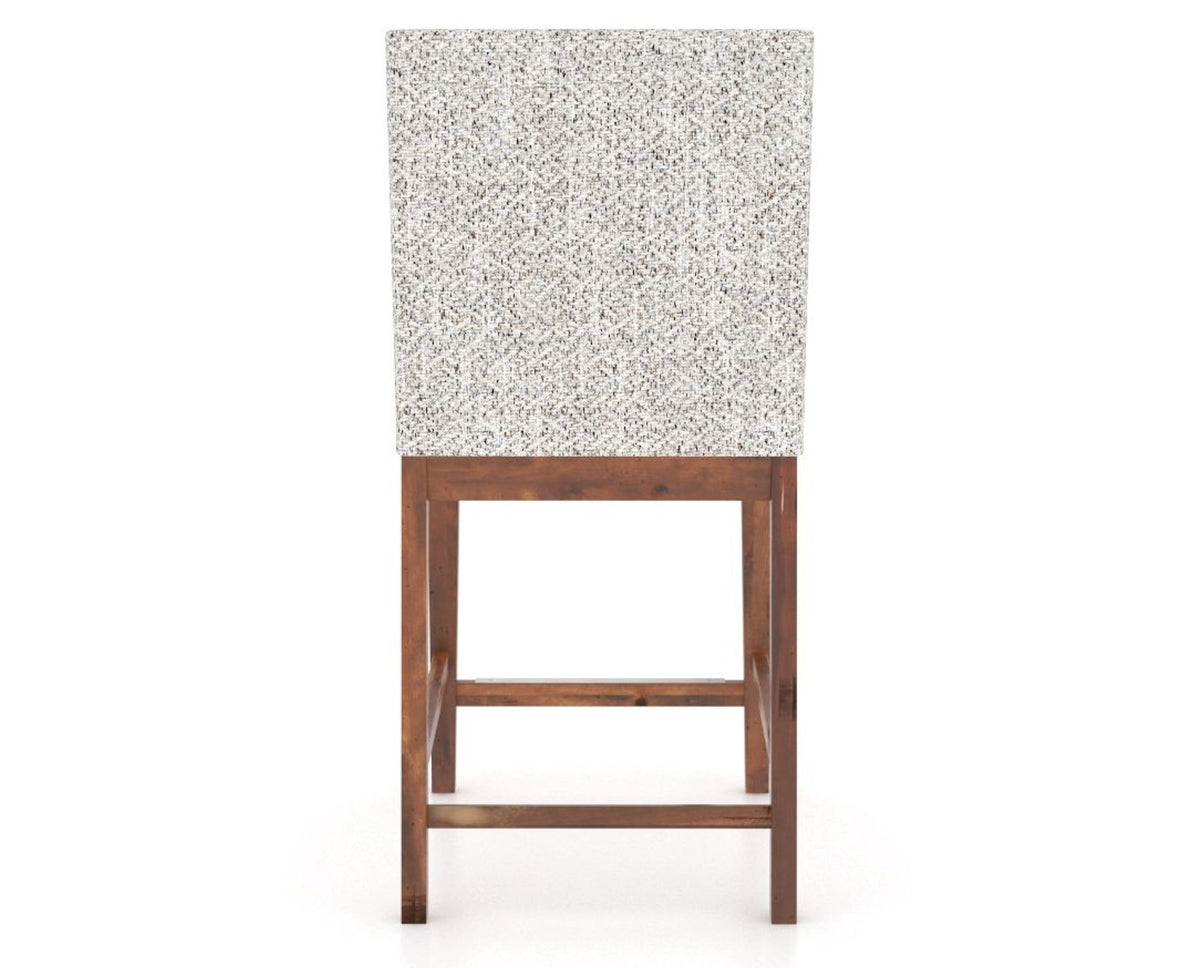 Canadel Champlain Upholstered Counter Stool 8002 in FP Crypton® and 33 Spice Washed, back view