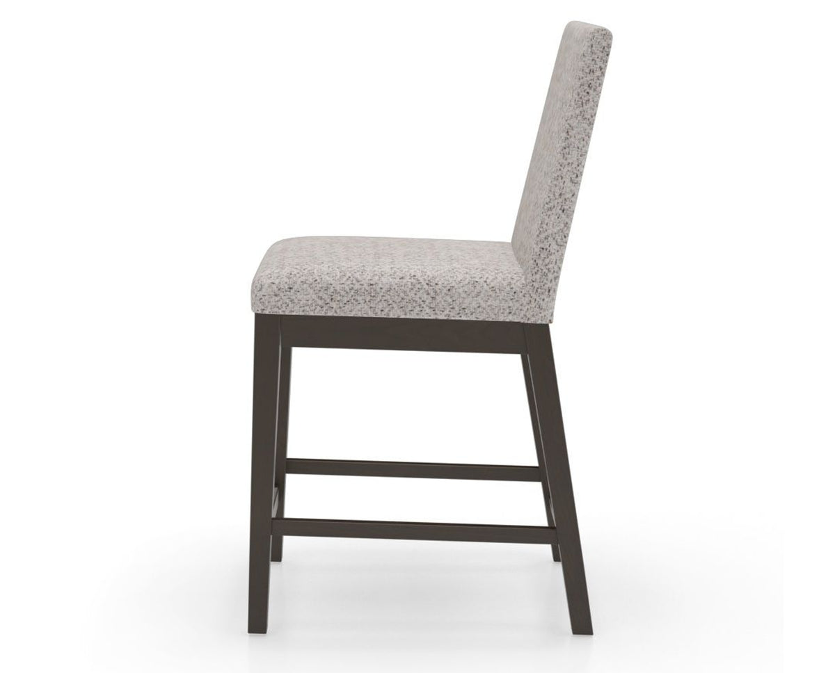 Canadel Sophia Counter Stool in Davy's Grey, FP Crypton®, side view