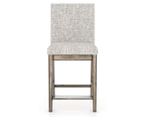 Canadel Champlain Upholstered Counter Stool 8002 in FP Crypton® and 72 Heritage Nature, front view
