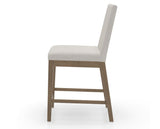 Canadel Sophia Counter Stool in Pecan Washed, FT InsideOut®, side view