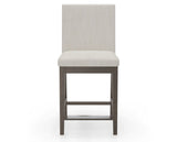 Canadel Sophia Counter Stool in Hazelnut Washed, FT InsideOut®, front view