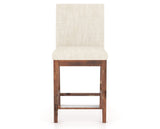 Canadel Champlain Upholstered Counter Stool 8002 in FT InsideOut® and 33 Spice Washed, front view