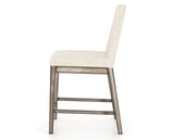 Canadel Champlain Upholstered Counter Stool 8002 in FT InsideOut® and 72 Heritage Nature, side view
