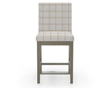 Canadel Sophia Counter Stool in Shadow, OZ Fabric, front view