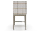 Canadel Sophia Counter Stool in Shadow, OZ Fabric, back view