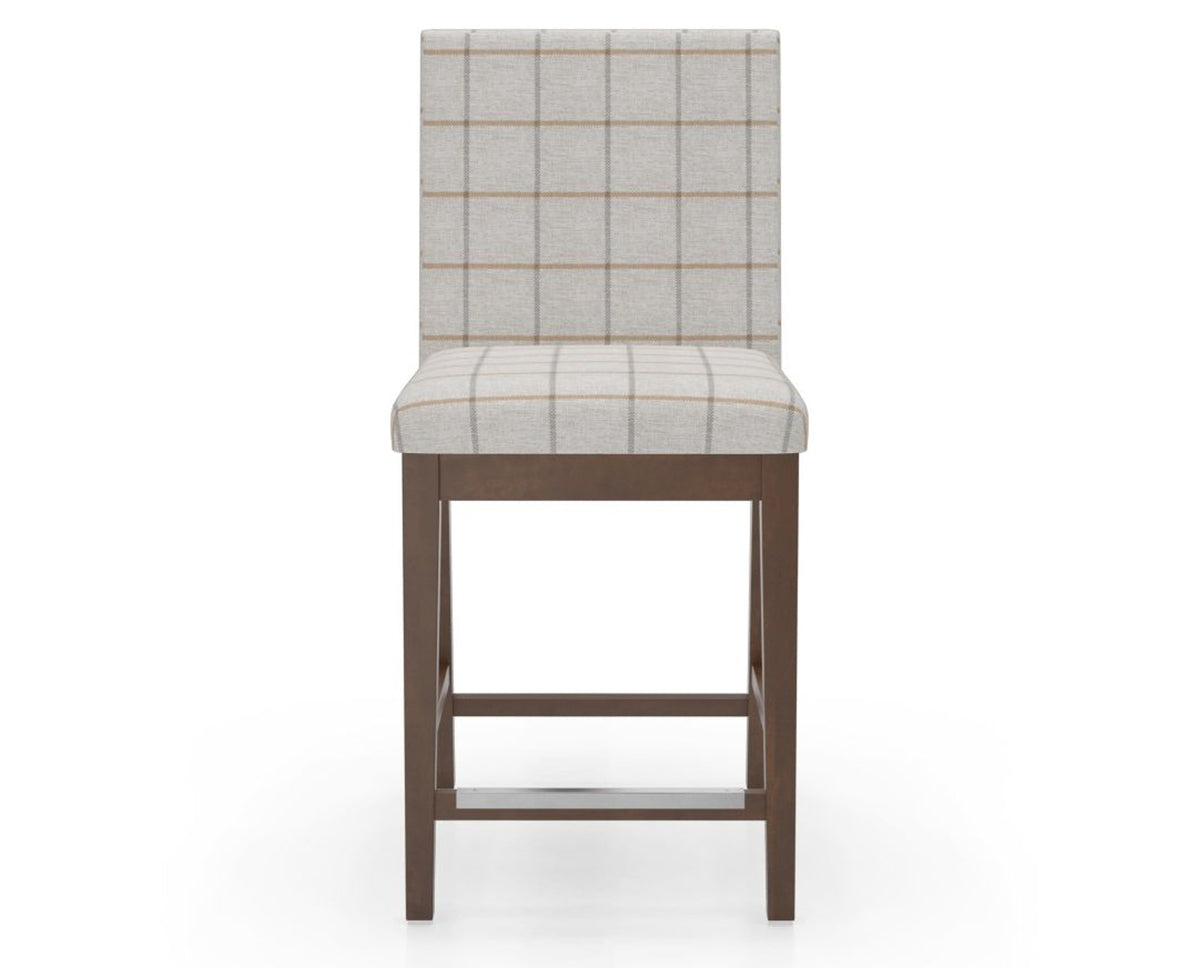 Canadel Sophia Counter Stool in Cognac Washed, OZ Fabric, front view