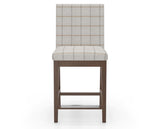 Canadel Sophia Counter Stool in Cognac Washed, OZ Fabric, front view