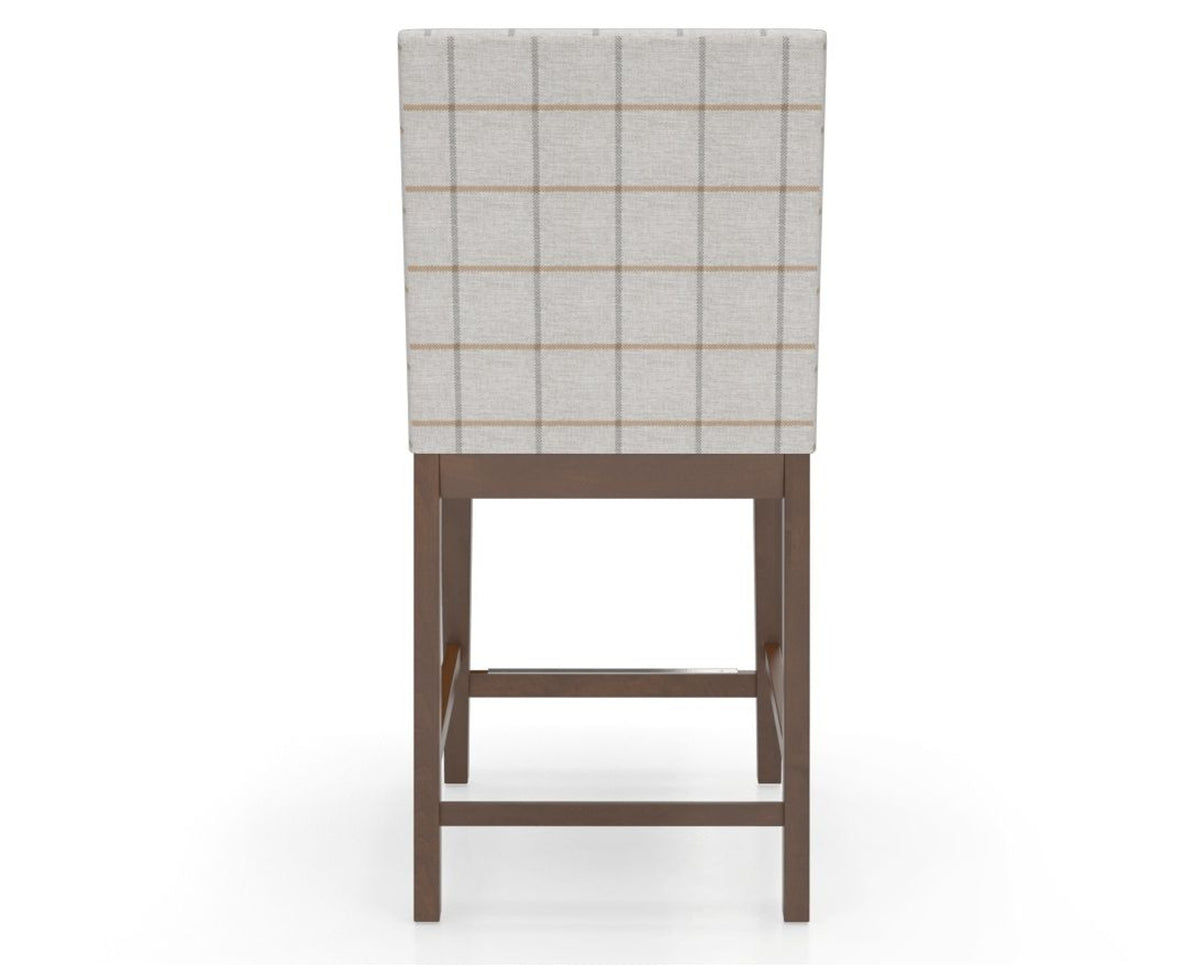 Canadel Sophia Counter Stool in Cognac Washed, OZ Fabric, back view