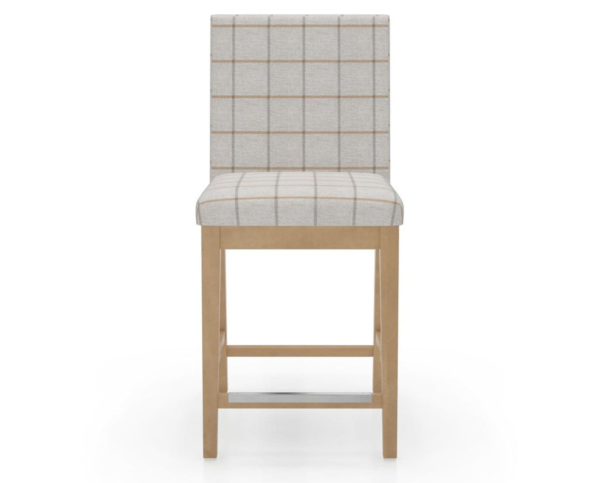 Canadel Sophia Counter Stool in Caramel Washed, OZ Fabric, front view