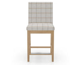Canadel Sophia Counter Stool in Caramel Washed, OZ Fabric, front view