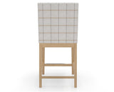 Canadel Sophia Counter Stool in Caramel Washed, OZ Fabric, back view