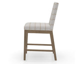 Canadel Sophia Counter Stool in Pecan Washed, OZ Fabric, side view