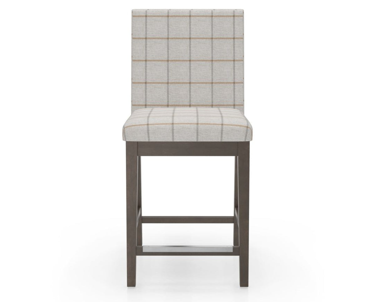Canadel Sophia Counter Stool in Hazelnut Washed, OZ Fabric, front view