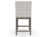 Canadel Sophia Counter Stool in Hazelnut Washed, OZ Fabric, back view