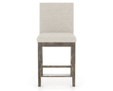 Canadel Champlain Upholstered Counter Stool 8002 in TB Fabric and 08 Shadow, front view
