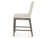 Canadel Champlain Upholstered Counter Stool 8002 in TB Fabric and 08 Shadow, side view