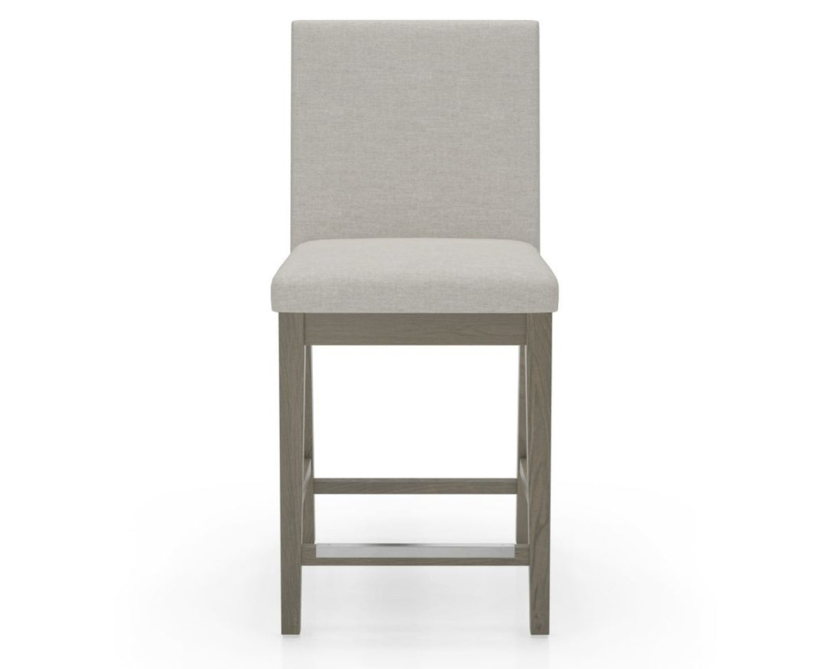 Canadel Sophia Counter Stool in Shadow, TB Fabric, front view