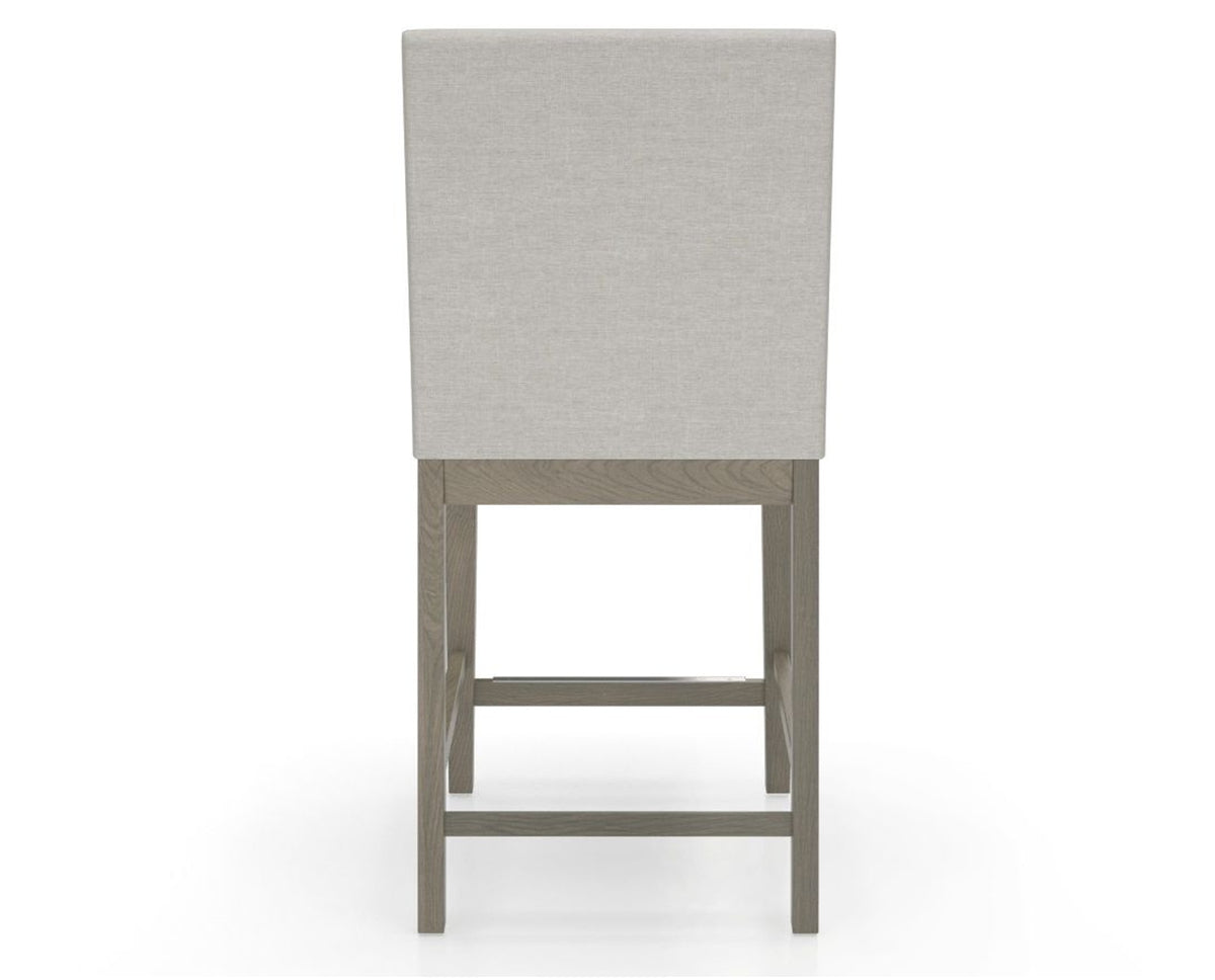 Canadel Sophia Counter Stool in Shadow, TB Fabric, back view