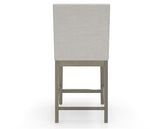 Canadel Sophia Counter Stool in Shadow, TB Fabric, back view