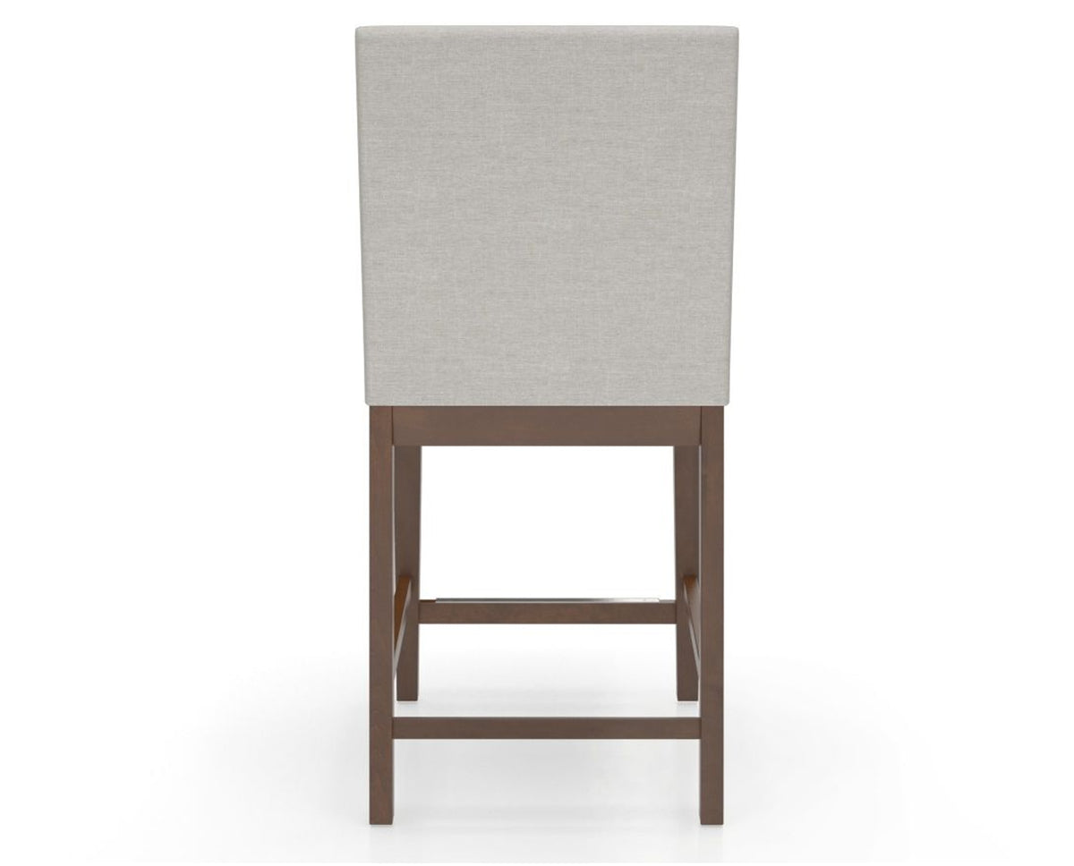 Canadel Sophia Counter Stool in Cognac Washed, TB Fabric, back view