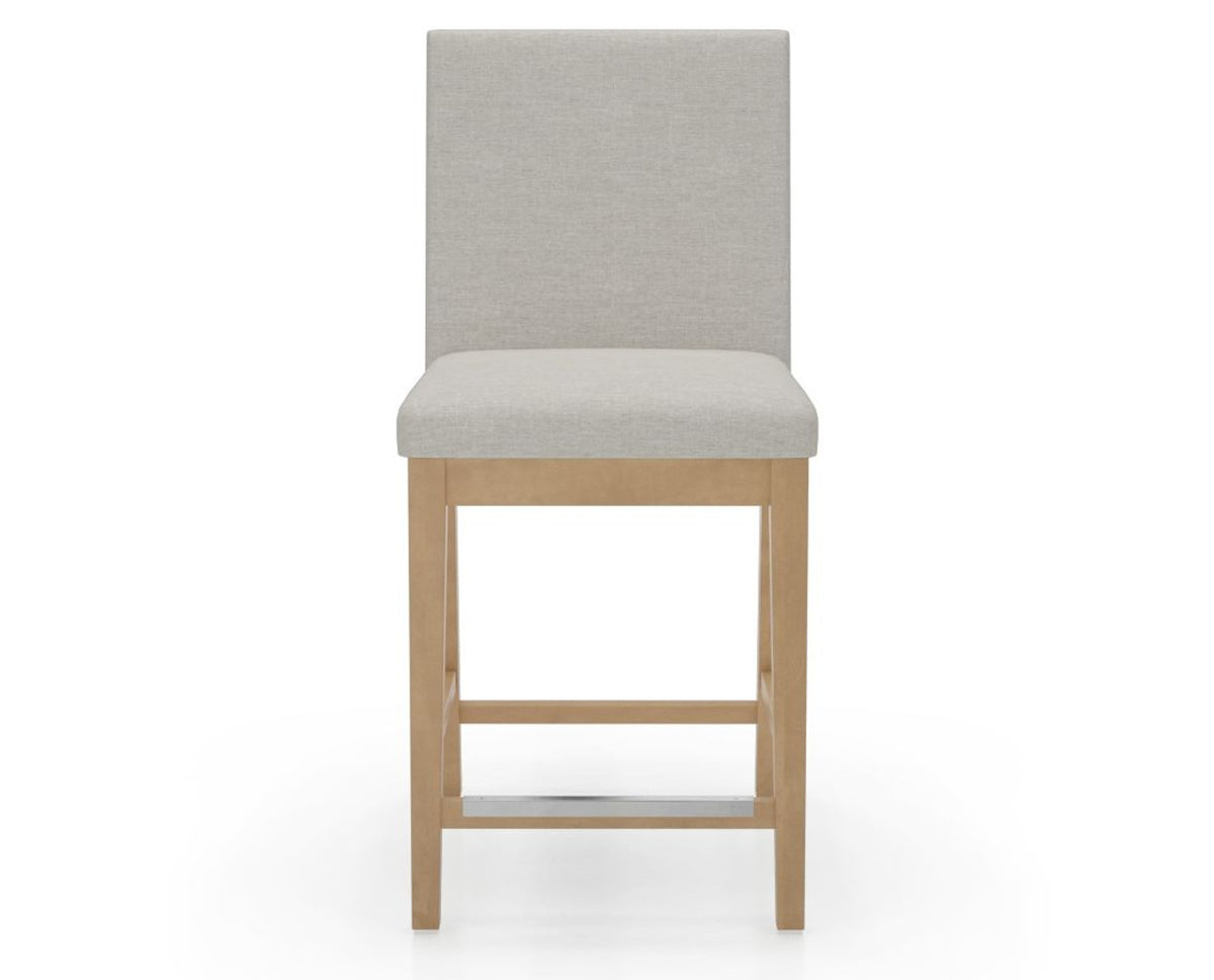 Canadel Sophia Counter Stool in Caramel Washed, TB Fabric, front view