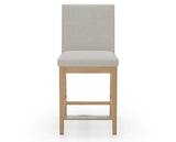 Canadel Sophia Counter Stool in Caramel Washed, TB Fabric, front view