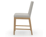 Canadel Sophia Counter Stool in Caramel Washed, TB Fabric, side view