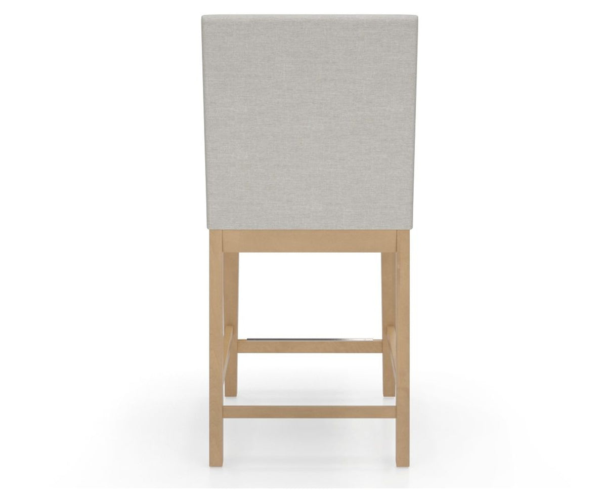 Canadel Sophia Counter Stool in Caramel Washed, TB Fabric, back view