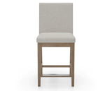 Canadel Sophia Counter Stool in Pecan Washed, TB Fabric, front view