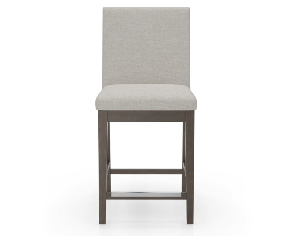 Canadel Sophia Counter Stool in Hazelnut Washed, TB Fabric, front view