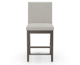 Canadel Sophia Counter Stool in Hazelnut Washed, TB Fabric, front view