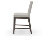 Canadel Sophia Counter Stool in Hazelnut Washed, TB Fabric, side view