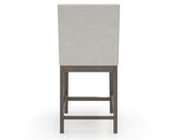 Canadel Sophia Counter Stool in Hazelnut Washed, TB Fabric, back view