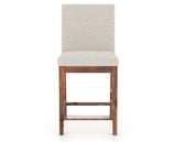 Canadel Champlain Upholstered Counter Stool 8002 in TB Fabric and 33 Spice Washed, front view